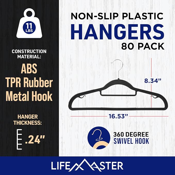 Lifemaster Versatile Clothes Hanger Set