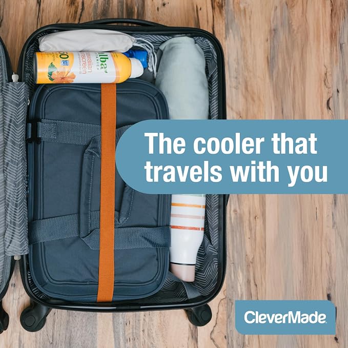 CleverMade Collapsible Insulated Cooler Bag – Leakproof Soft Folding Cooler