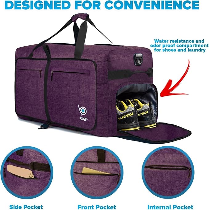 Bago Large Foldable Duffel Bags