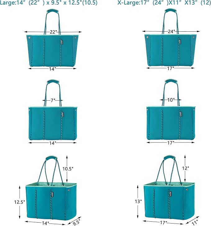 QOGiR Neoprene Multipurpose Beach Bag Tote