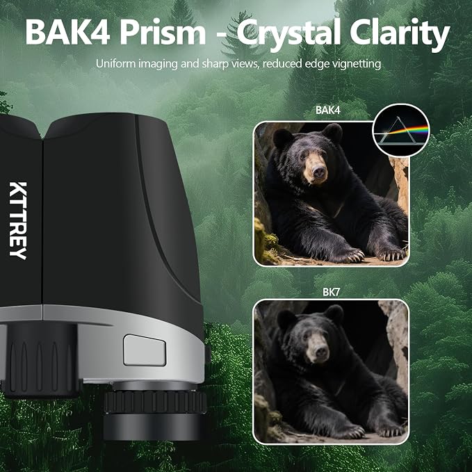 10x25 Compact Binoculars for Adults and Kids, Small High Powered Binoculars