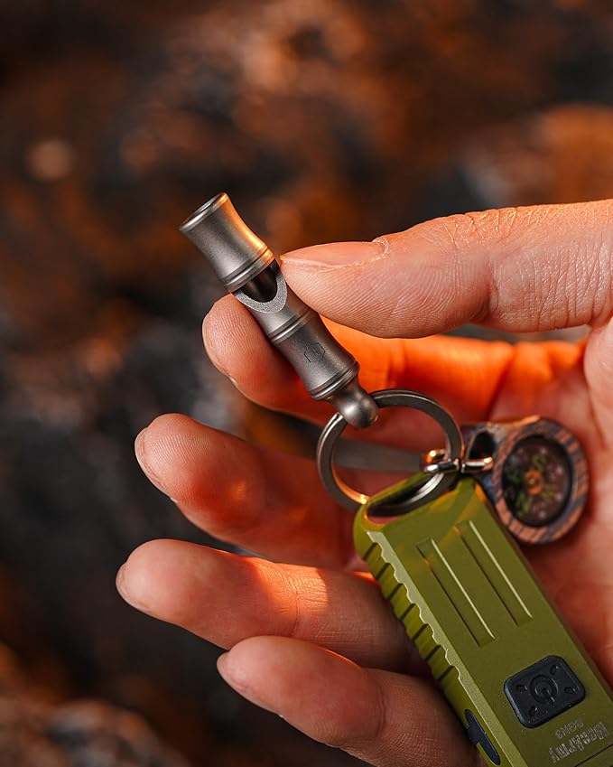 KeyUnity Titanium Emergency Whistle