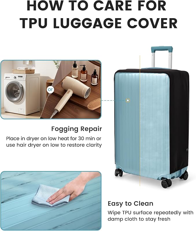 Travelkin Clear Luggage Cover Protectors