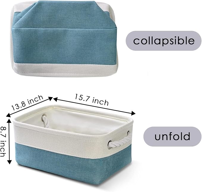 TheWarmHome Fabric Storage Bin