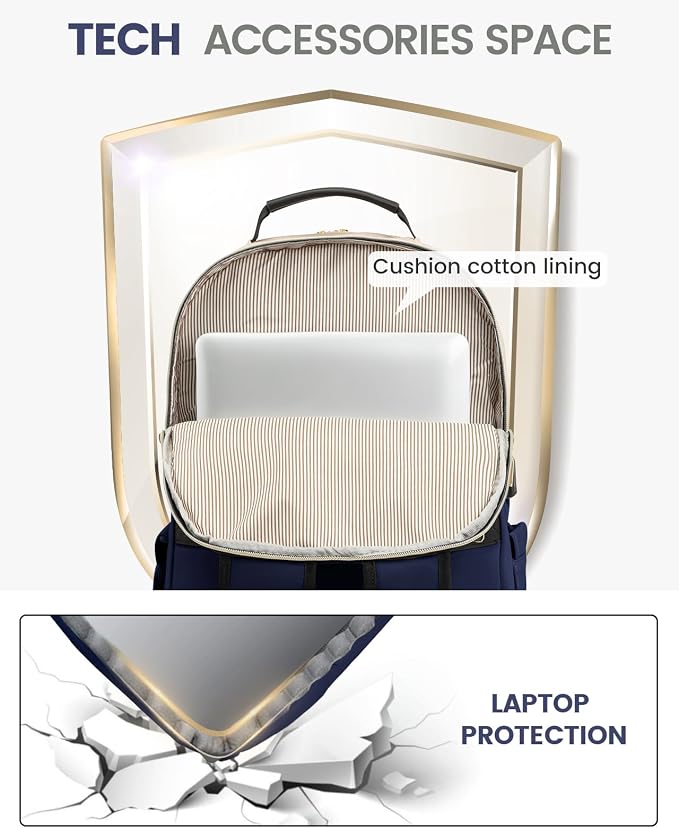 LOVEVOOK Laptop Backpack Purse for Women, Work Business Travel Computer Bags