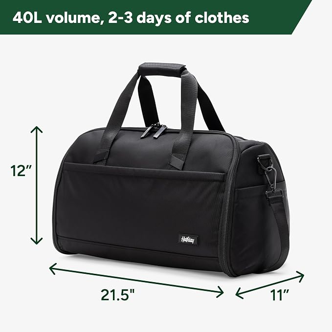 Halfday Convertible 2-in-1 Premium Garment Duffel Weekender Bag 40L |