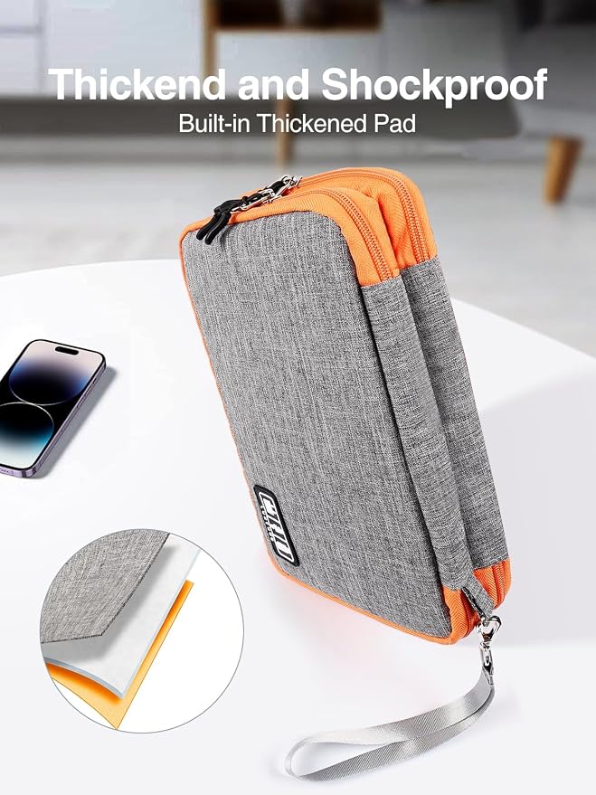 Luxtude Travel Cable Organizer Bag, Electronic Organizer Travel Case Large