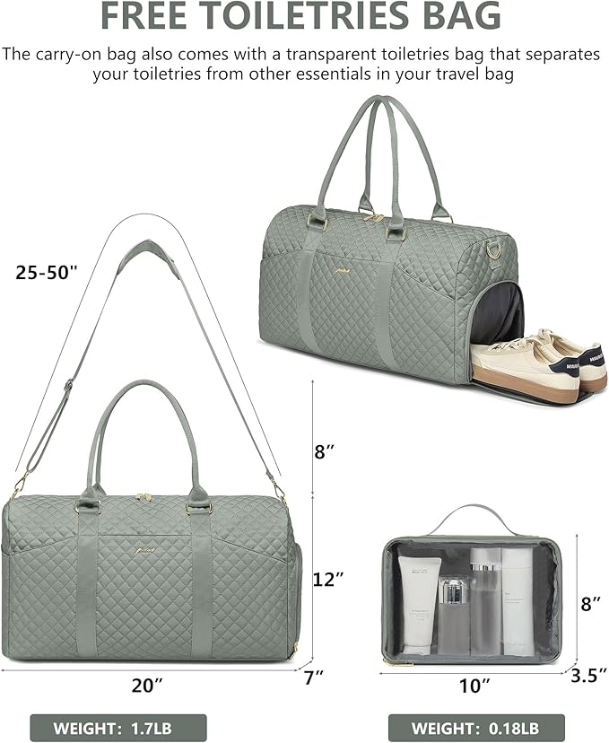 Weekender Travel Duffle Bag for Women