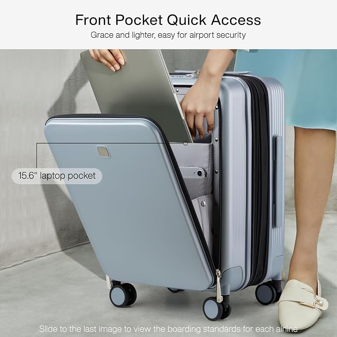 Hanke Grace Expandable Carry On Luggage
