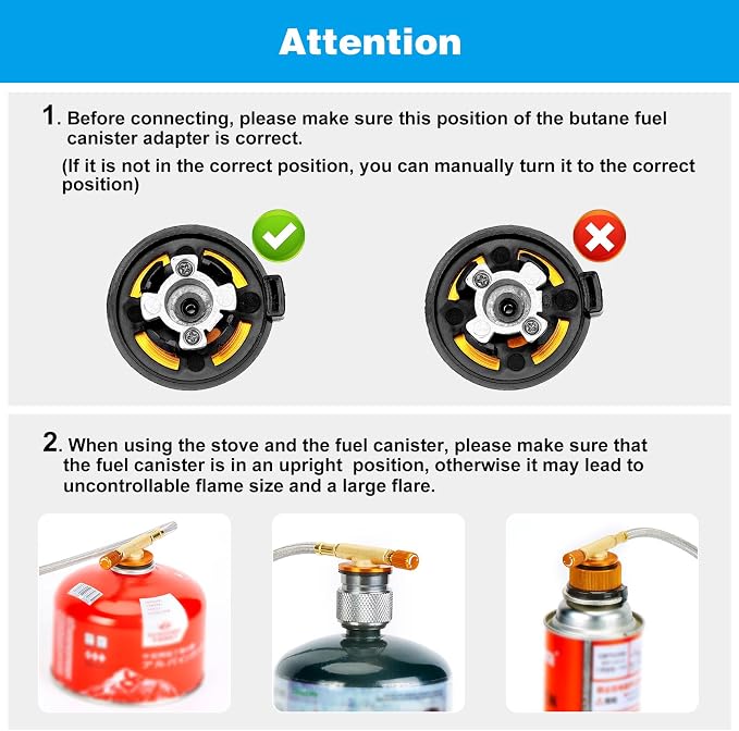 WADEO 6800W Windproof Camping Stove, Backpacking Stove