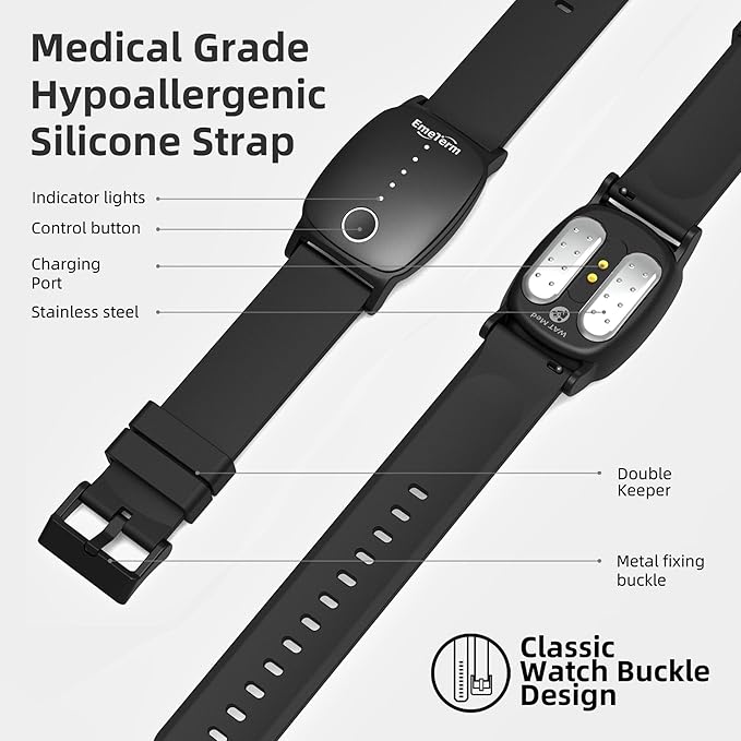 EmeTerm Explore FDA-Cleared Anti-Nausea Wristband IP67 Waterproof Morning