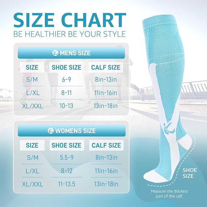 Kickticks 4 Pairs Compression Socks