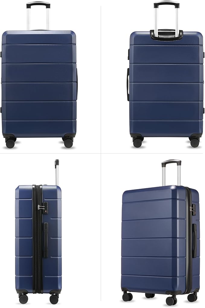 28 Inch Luggage, Expandable Hardside Large Checked Suitcases