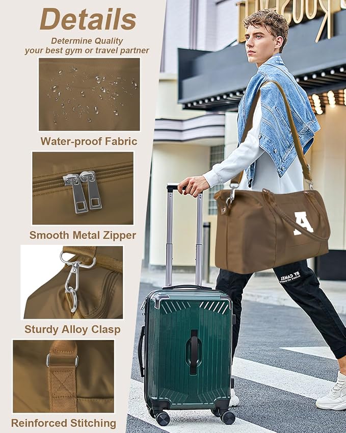 Birthday Graduation Gifts for Daughter, Initial Travel Duffel Bag Sports Gym