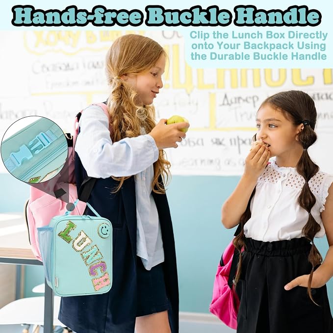 FlowFly Lunch box Insulated Soft Bag Mini Cooler Back to School Thermal Meal