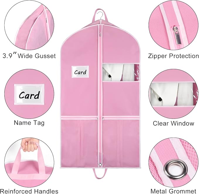 Zilink 43" Garment Bags for Travel for Women Carry on Suit Bags for Travel and