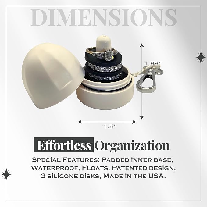 RING THING - Ring Holder Keychain, Jewelry Organizer and Storage, Portable