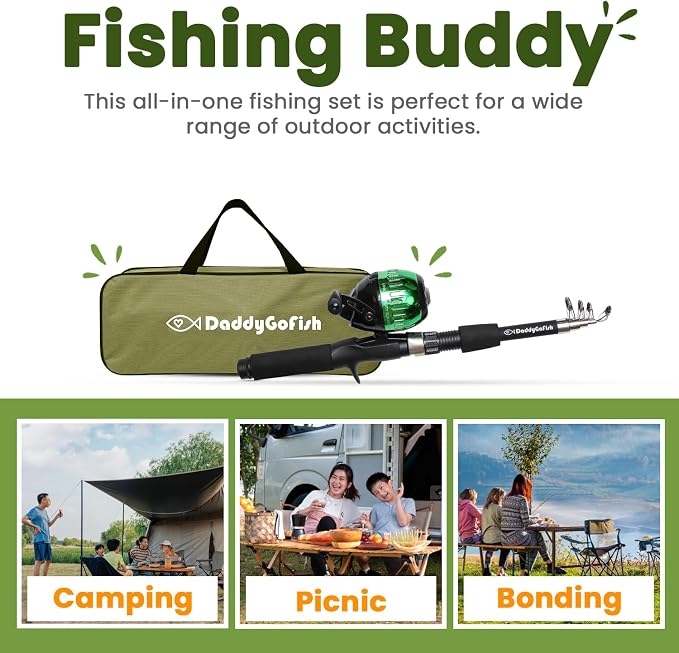 DaddyGoFish Kids Fishing Pole