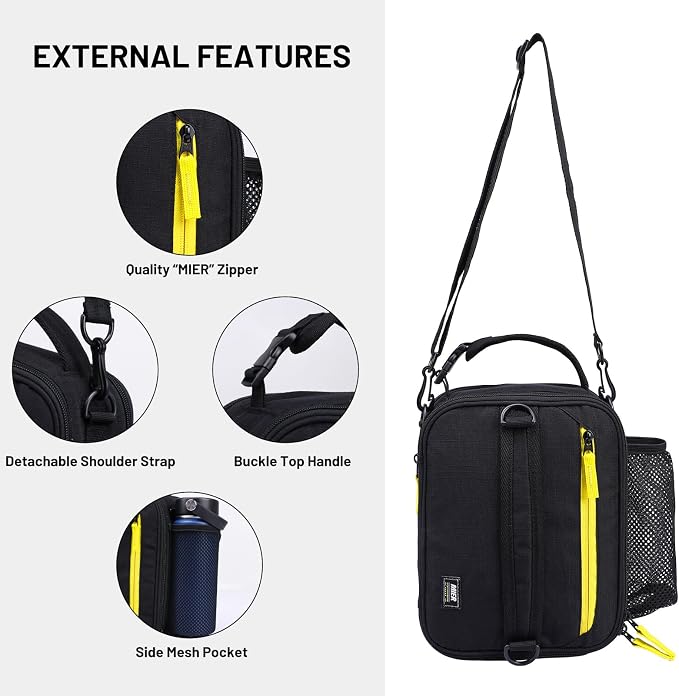 MIER Expandable Lunch Bag Insulated Lunch Box
