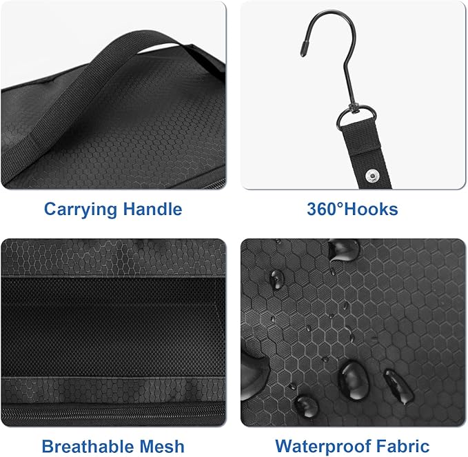 Suitcase Organizer, Travel Luggage Organizer Portable Hanging Travel Shelves