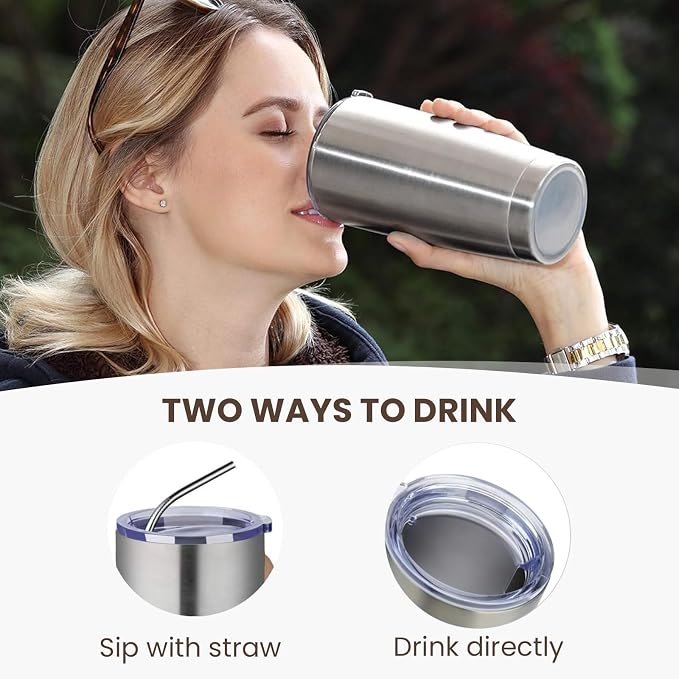MEWAY 20oz Tumbler 8 Pack Double Wall Vacuum Insulated Travel Mug Bulk