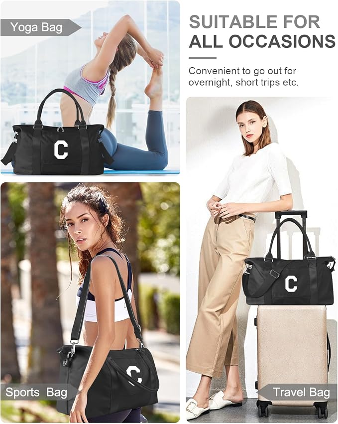 Initial Travel Duffel Bag Sports Gym Bag