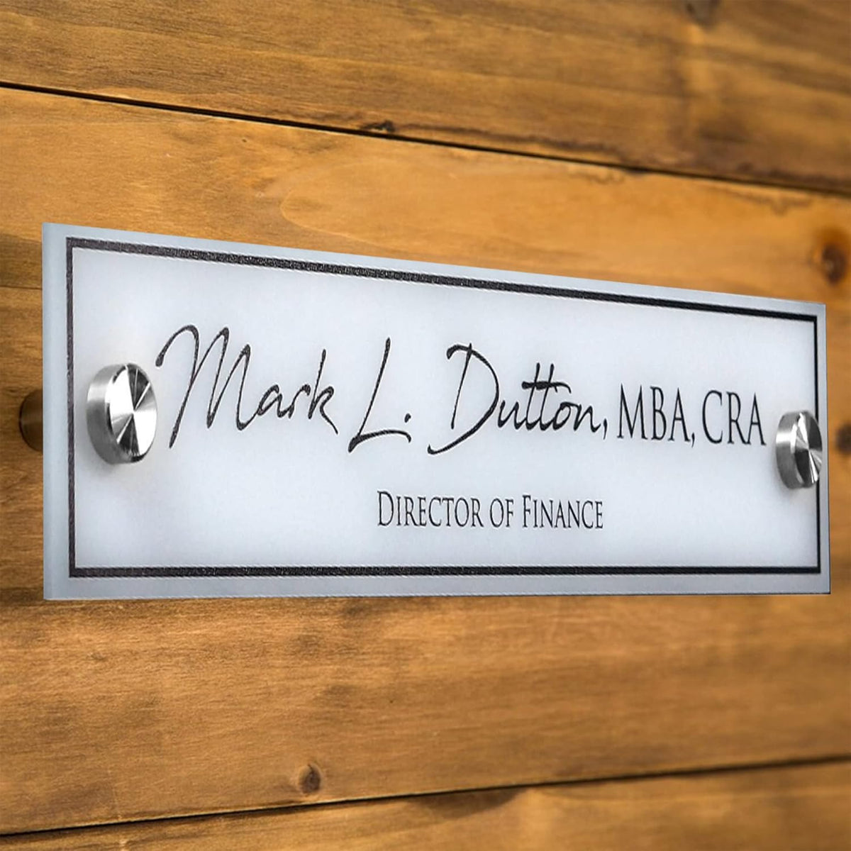 Wall Sign Name Plate - 8x2" Office Sign, Executive CEO Signs, New Job Office Decor, Graduation or Promotion Gift, Holiday Gift, Name Plates For Doors Personalized, Customize Name Plate For Door/1