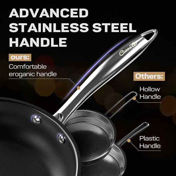 Stainless Steel Nonstick Pots and Pans Set