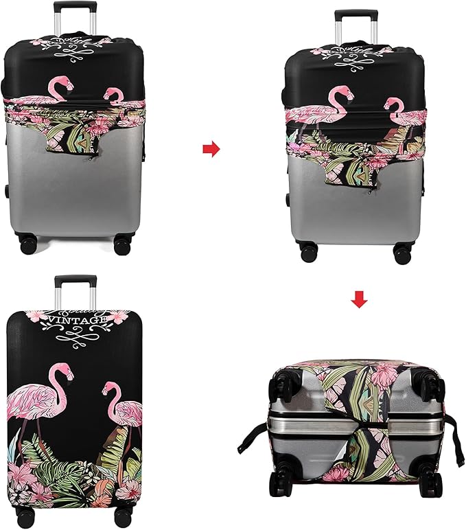WUJIAONIAO Travel Luggage Cover Baggage Suitcase Cover Protector Skins 18-32