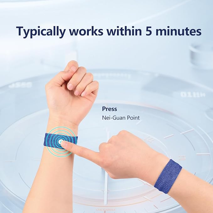 Motion Sickness Wristband, Anti-Nausea Acupressure Wrist Band
