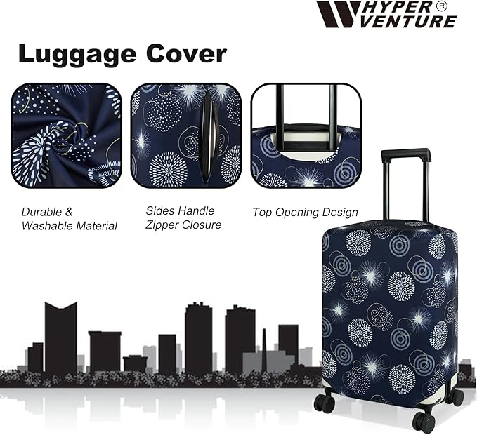 HYPER VENTURE Washable Luggage Cover
