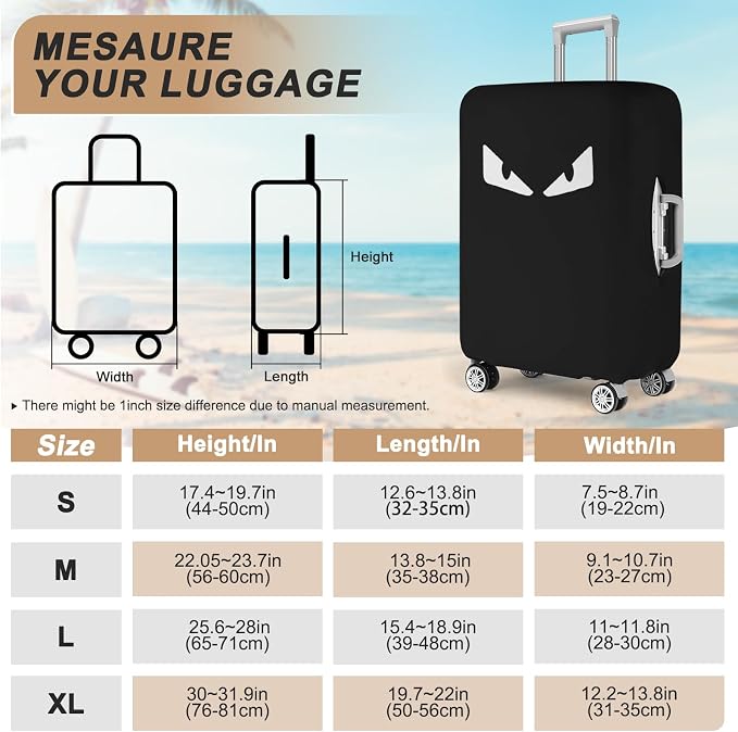 3 PCS Thicken Elastic Luggage Cover Protectors