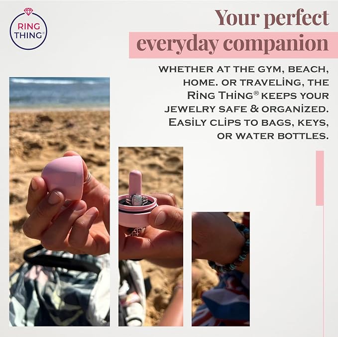 Ring Holder Keychain, Jewelry Organizer and Storage, Portable Waterproof Ring