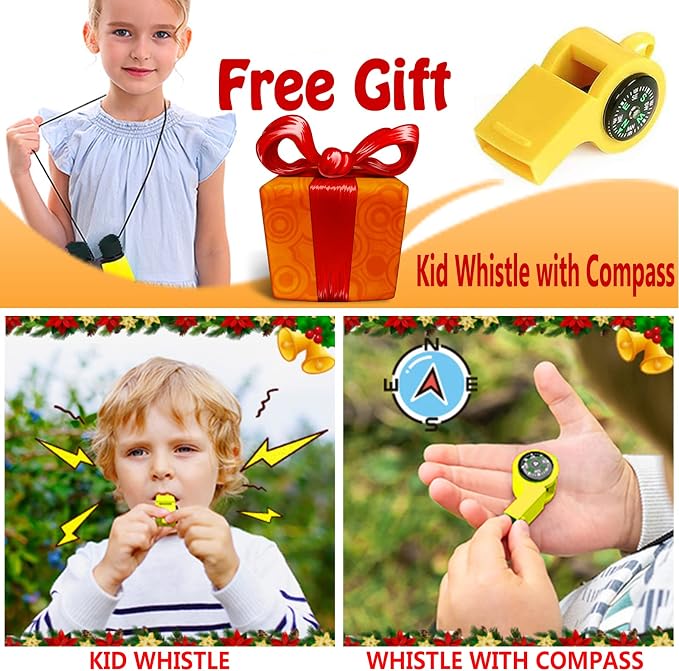 Kids Binoculars Best Gifts for 3-12 Years Boys Girls High-Resolution Optics