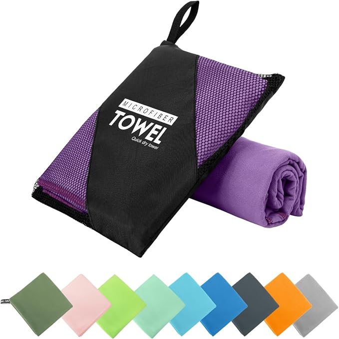 Microfiber Travel Towel, Soft Lightweight Quick Dry Towel, Super Absorbent