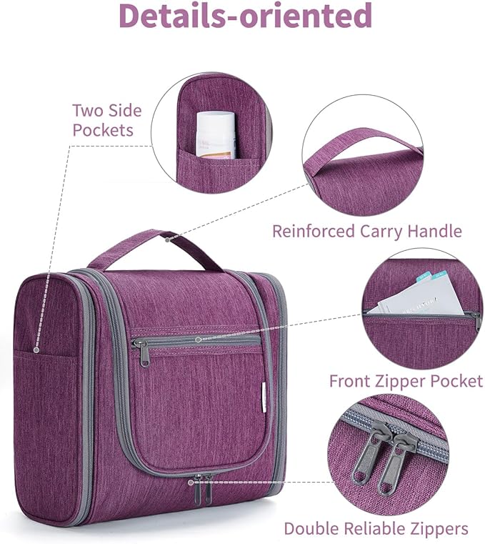 Hanging Toiletry Bag for Women Travel Makeup Bag Organizer Toiletries Bag for