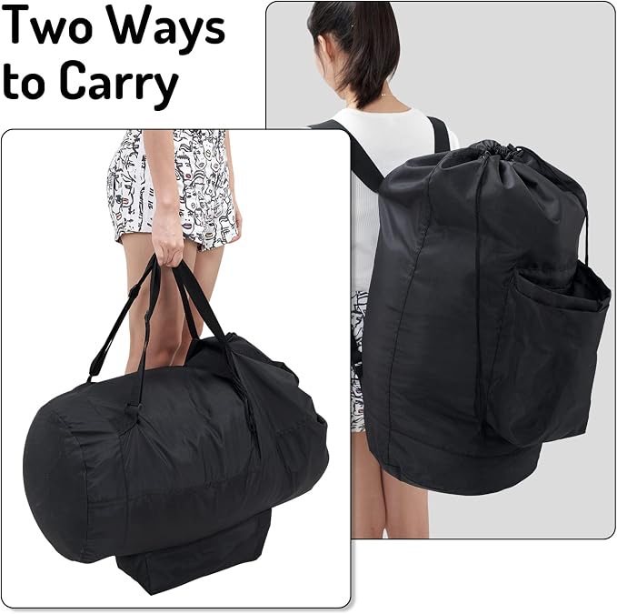 Laundry Backpack Bag, Dirty Clothes Travel Laundry Bag
