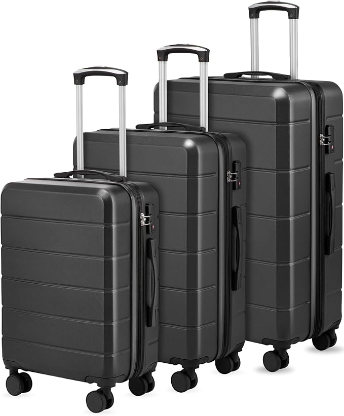 Luggage Sets 3 Piece, Expandable Hardside Suitcases