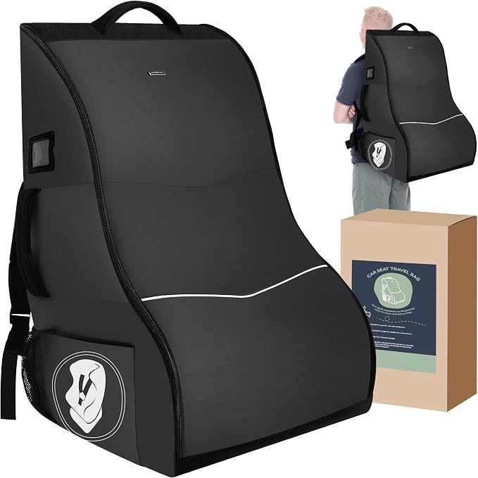 Padded Car Seat Travel Bag for Airplane – Waterproof Heavy Duty Carseat