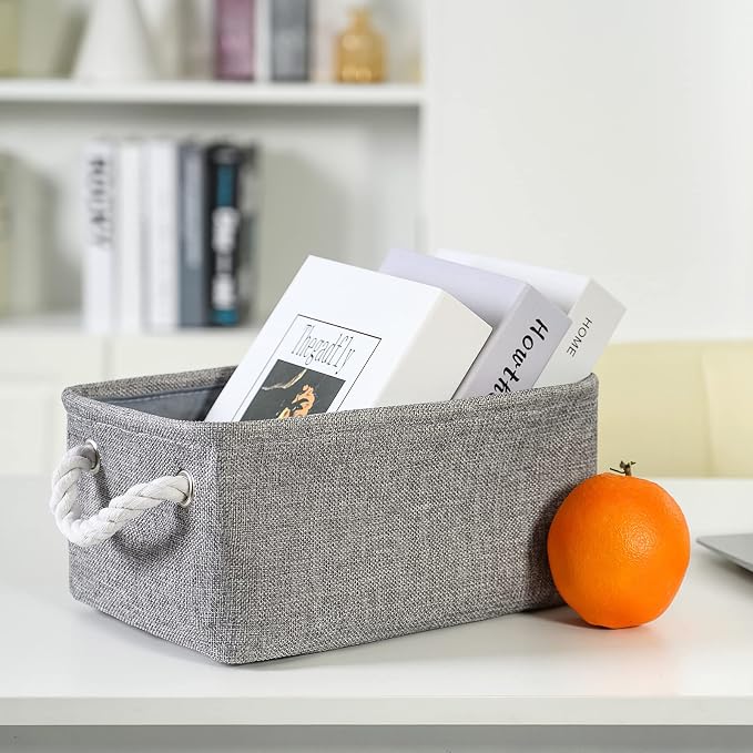TheWarmHome Storage Bins for Shelves