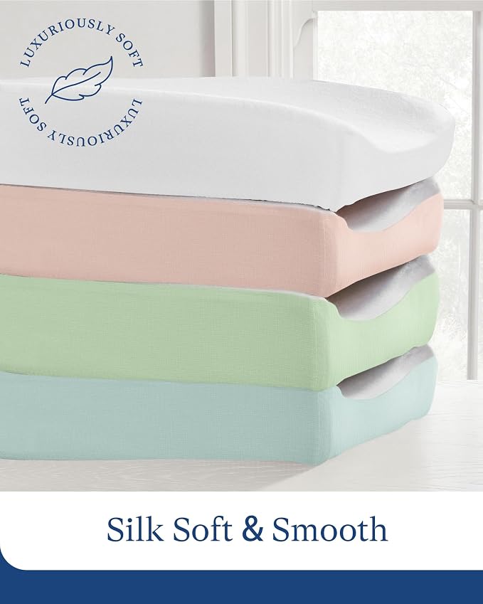 PurComfy Supersoft Diaper Changing Pad Covers, Hypoallergenic Stretchy Changing