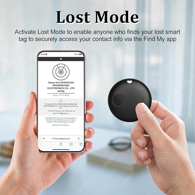 Geevon Smart Tag-2 Pack Bluetooth Tracker Work