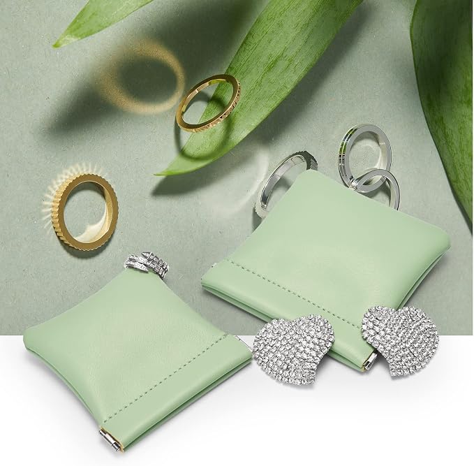 PU Leather Jewelry Travel Bag Leather Jewelry Pouch Christmas, Wedding Party