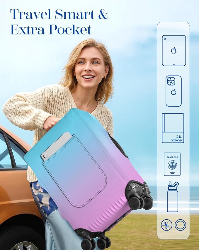 Slohif Luggage Cover for Suitcase Tsa Approved Protector
