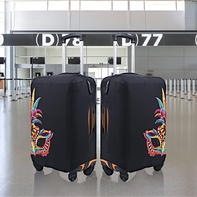 Explore Land Travel Luggage Cover Suitcase Protector Fits 23-26 Inch Case
