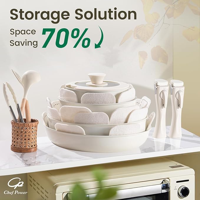 Chef Power Ceramic Cookware Set Non Toxic