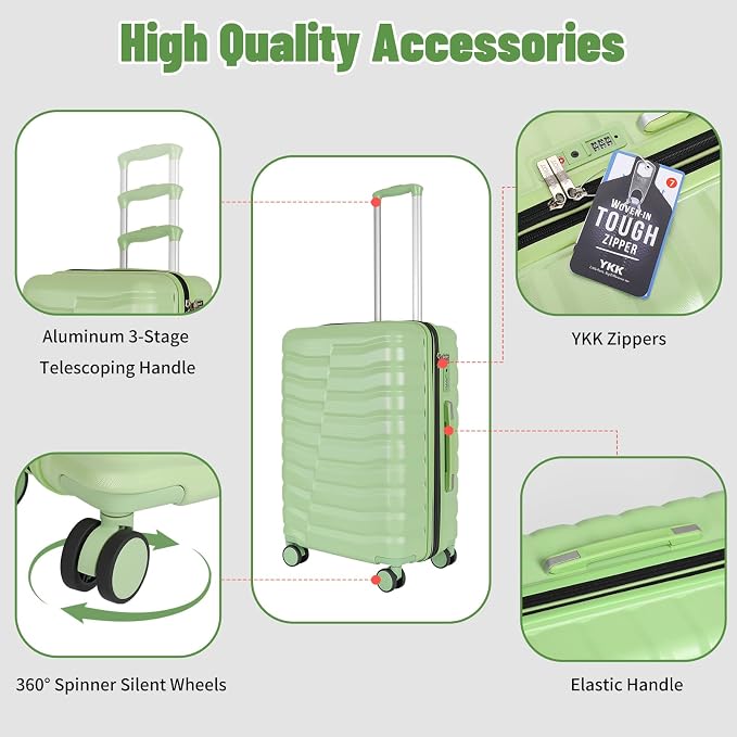 5-Piece Lightweight Luggage