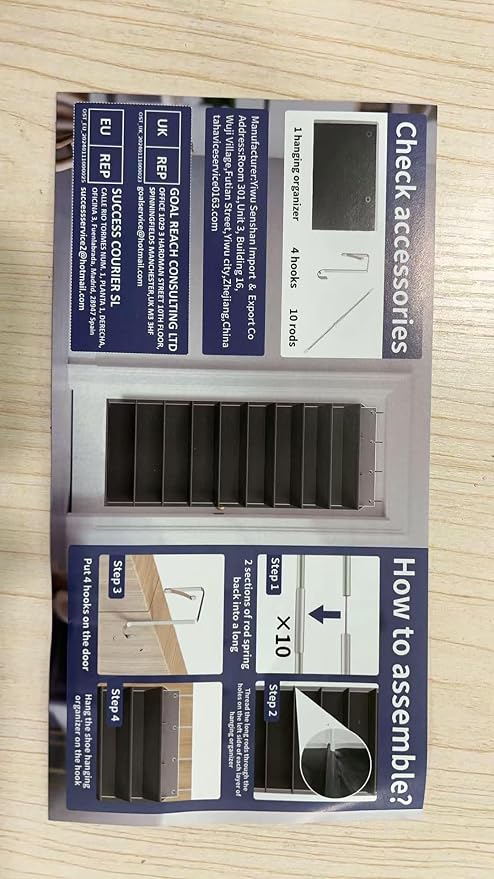 Over The Door Shoe Organizer Storage Fit 16-24 Pairs Hanging Shoe Rack Organiser
