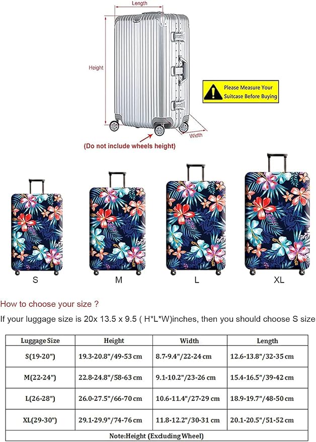 Suitcase Cover, Carry on Luggage Cover Protector