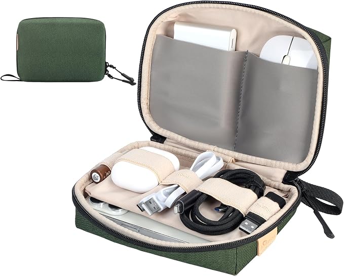 SIMTOP Electronics Organizer Cord Organizer Travel Case, Small Tech Bag